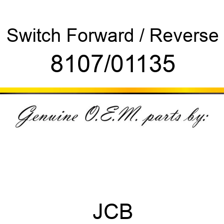 Switch, Forward /, Reverse 8107/01135