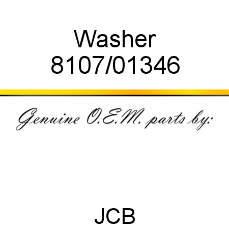 Washer 8107/01346
