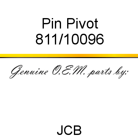 Pin, Pivot 811/10096