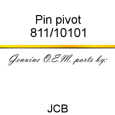 Pin, pivot 811/10101