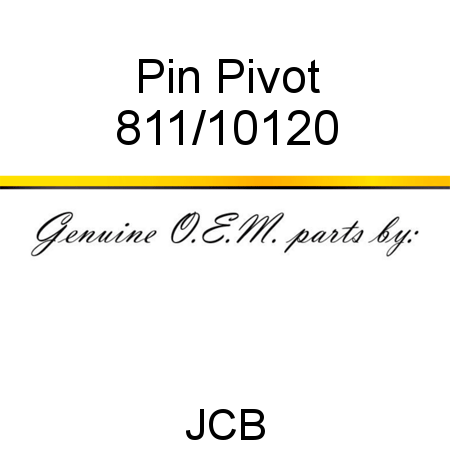 Pin, Pivot 811/10120