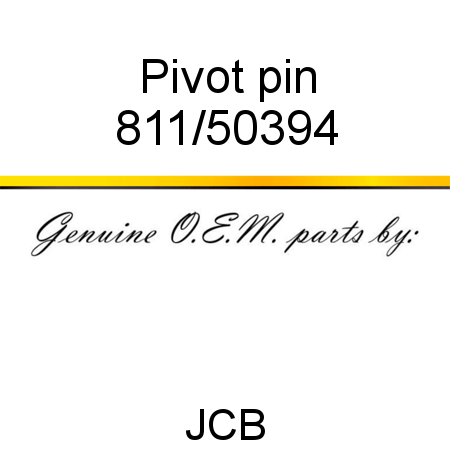 Pivot, pin 811/50394