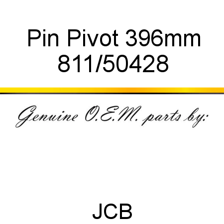 Pin, Pivot, 396mm 811/50428