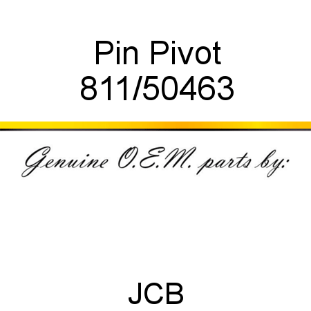 Pin, Pivot 811/50463