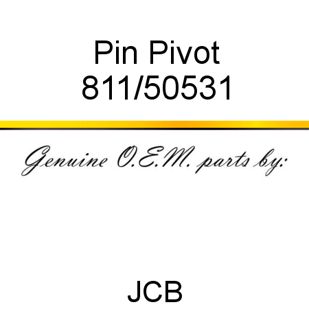 Pin, Pivot 811/50531