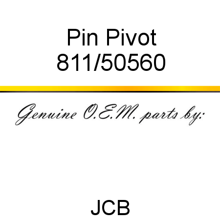 Pin, Pivot 811/50560