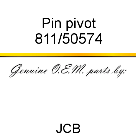 Pin, pivot 811/50574