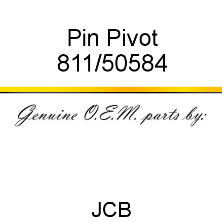 Pin, Pivot 811/50584