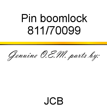 Pin, boomlock 811/70099