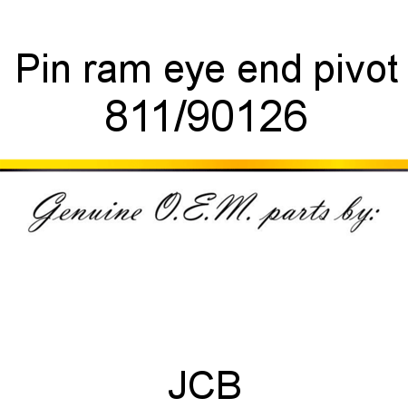 Pin, ram eye end pivot 811/90126