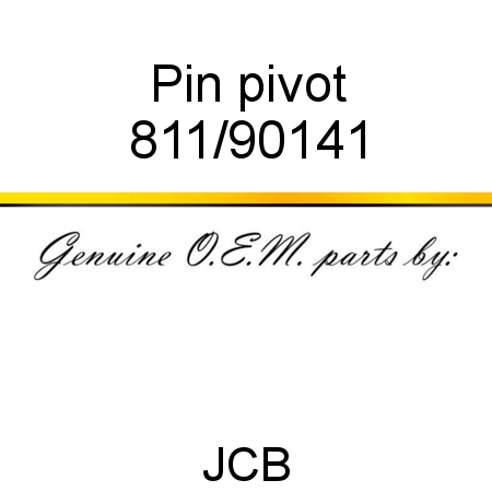 Pin, pivot 811/90141