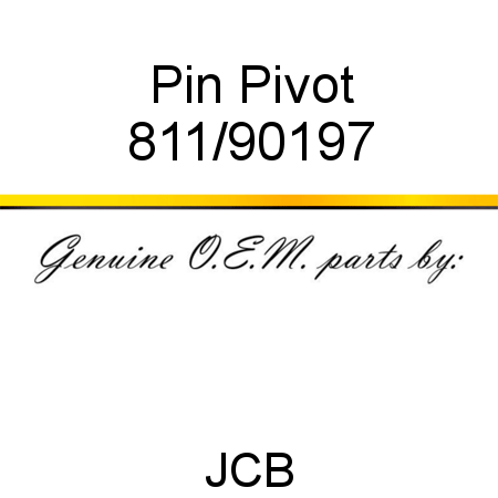 Pin, Pivot 811/90197