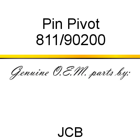 Pin, Pivot 811/90200