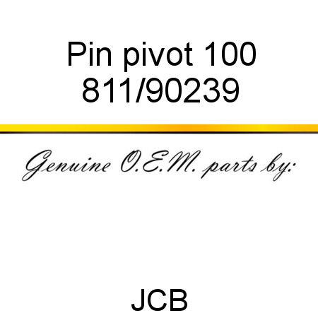 Pin, pivot, 100 811/90239