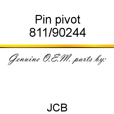 Pin, pivot 811/90244