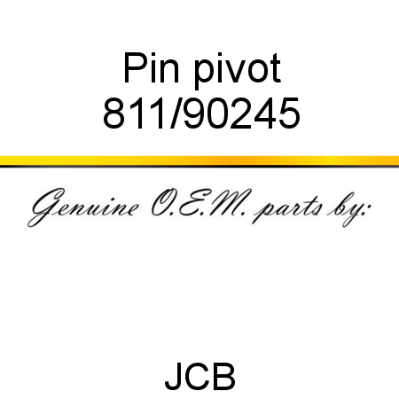Pin, pivot 811/90245