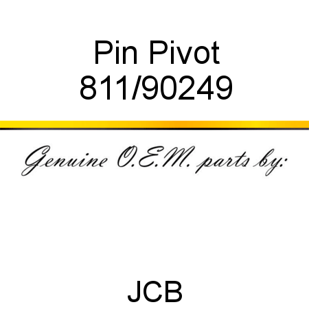 Pin, Pivot 811/90249