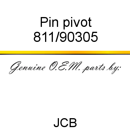 Pin, pivot 811/90305