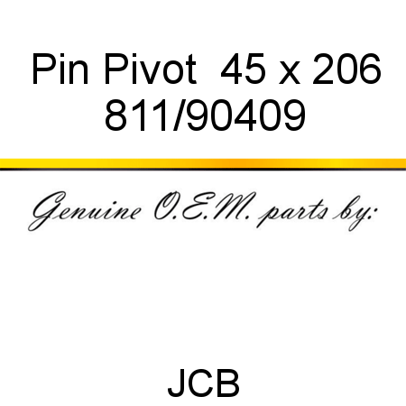 Pin, Pivot  45 x 206 811/90409