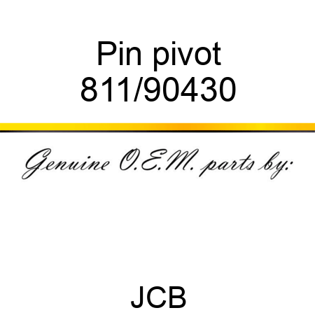 Pin, pivot 811/90430