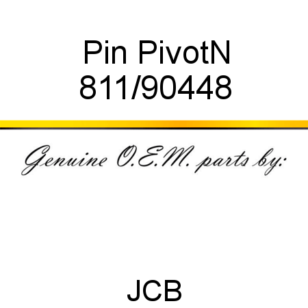 Pin, PivotN 811/90448