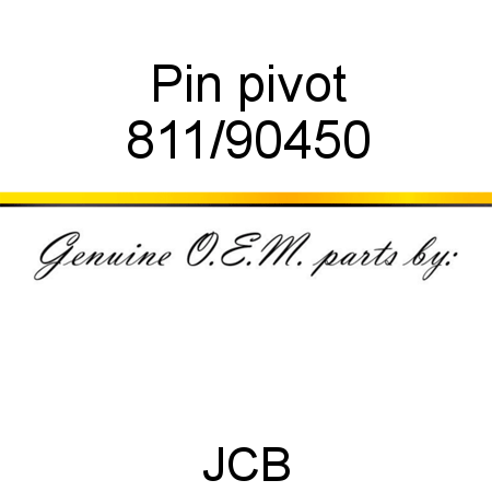 Pin, pivot 811/90450