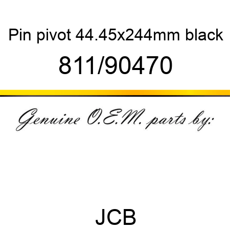 Pin, pivot, 44.45x244mm, black 811/90470