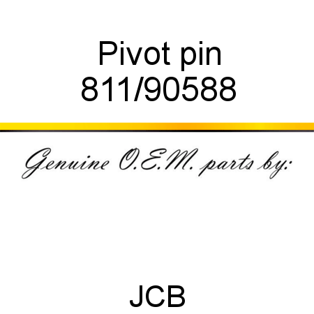 Pivot, pin 811/90588