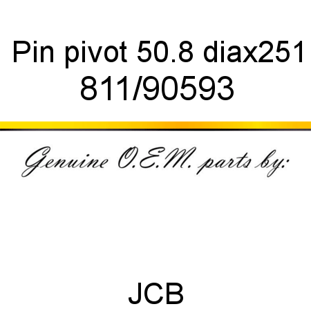 Pin, pivot, 50.8 diax251 811/90593