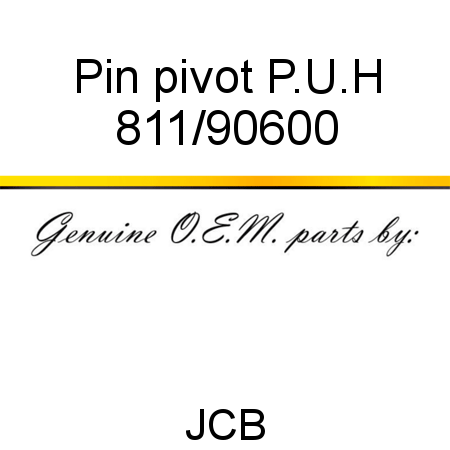 Pin, pivot, P.U.H 811/90600