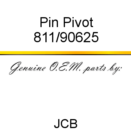 Pin, Pivot 811/90625