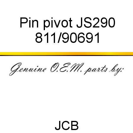 Pin, pivot, JS290 811/90691
