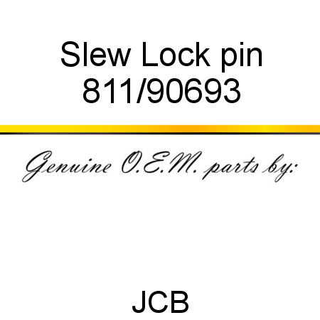 Slew Lock pin 811/90693