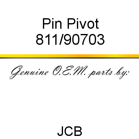 Pin, Pivot 811/90703