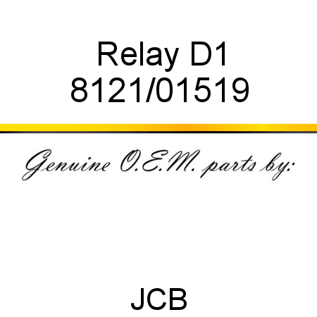 Relay, D1 8121/01519