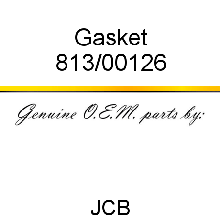 Gasket 813/00126