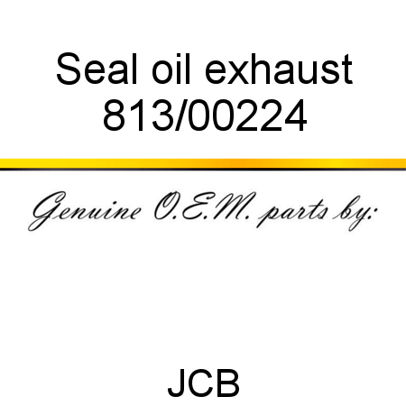 Seal, oil, exhaust 813/00224