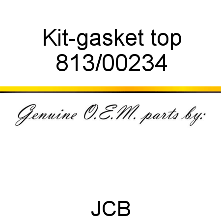 Kit-gasket, top 813/00234