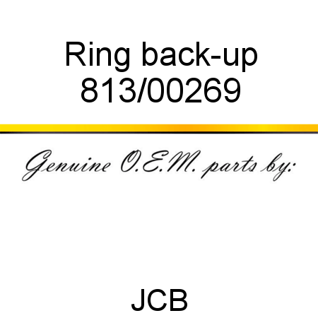 Ring, back-up 813/00269