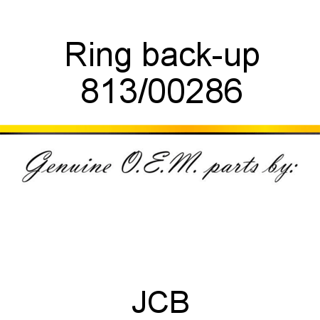 Ring, back-up 813/00286