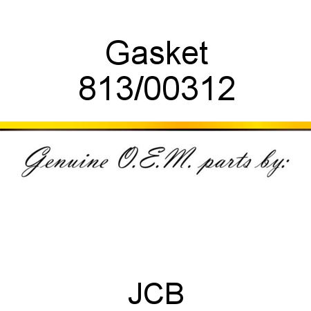 Gasket 813/00312