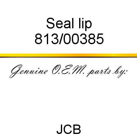 Seal, lip 813/00385