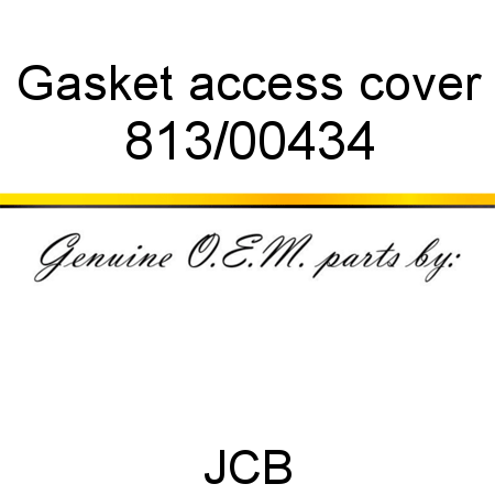 Gasket, access cover 813/00434