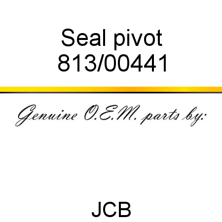 Seal, pivot 813/00441