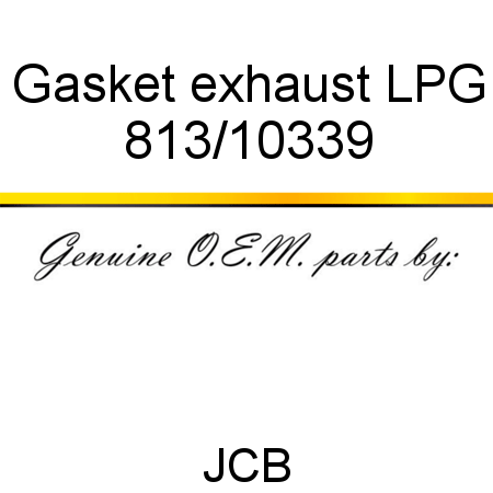 Gasket, exhaust, LPG 813/10339