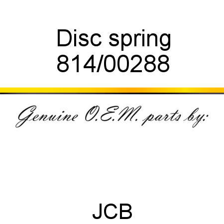 Disc, spring 814/00288