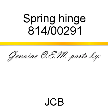 Spring, hinge 814/00291
