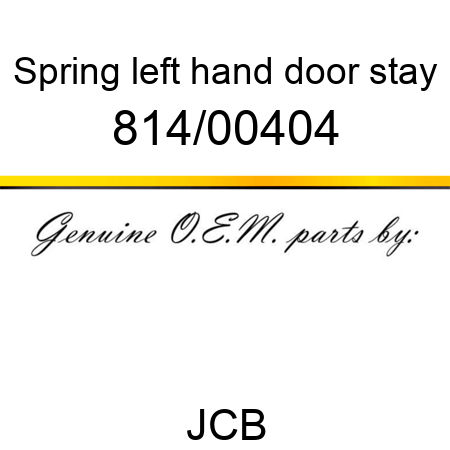 Spring, left hand door stay 814/00404