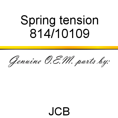 Spring, tension 814/10109