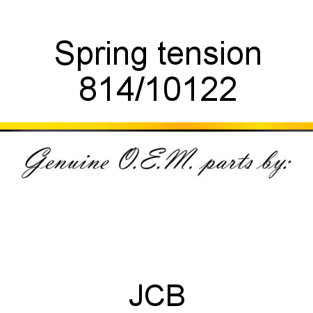 Spring, tension 814/10122